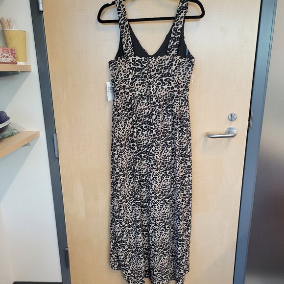 Crystal Doll Womens Juniors Cheetah Animal Print Ruffled Maxi Dress - Picture 7 of 12